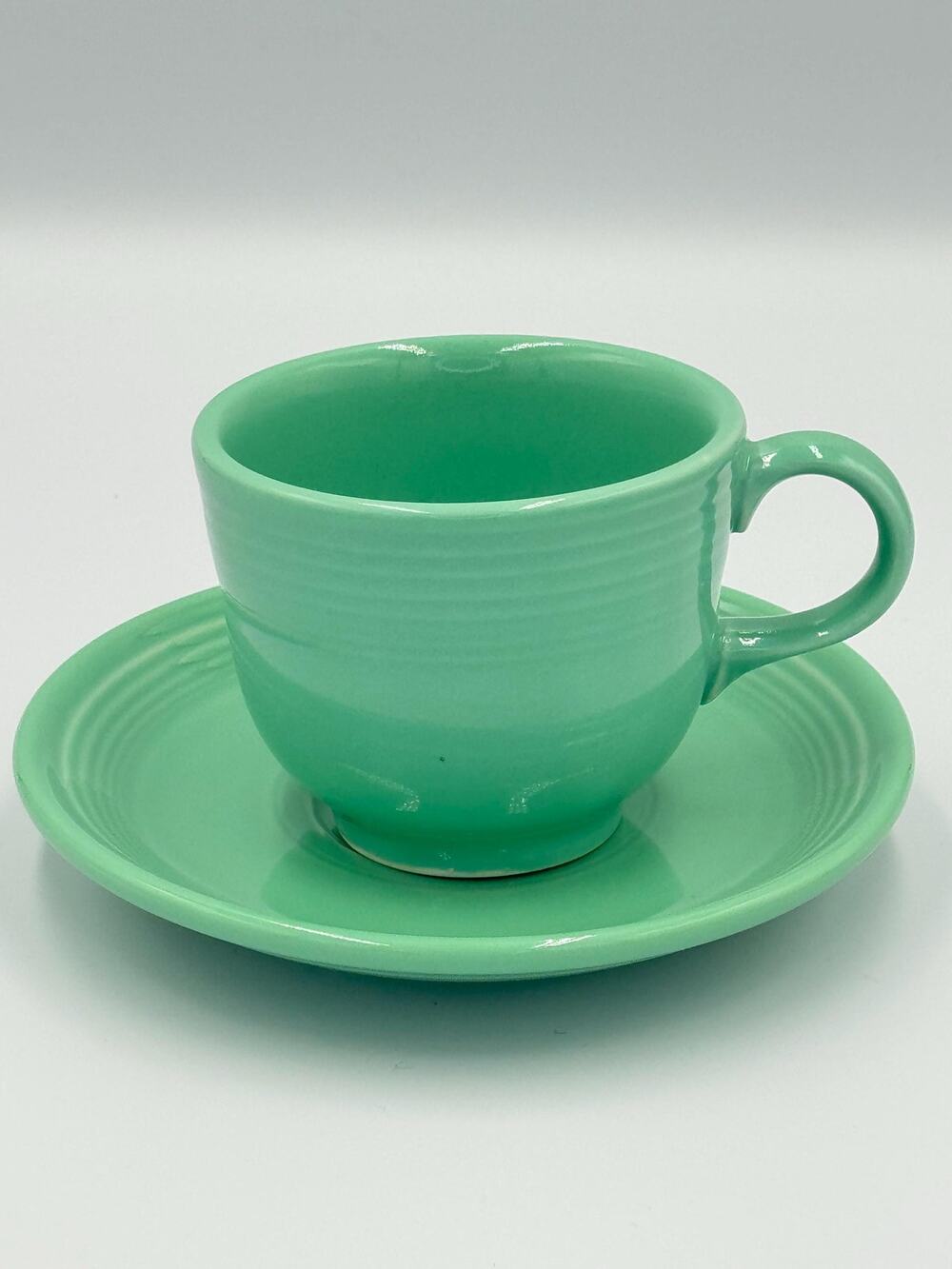 Fiesta by Homer Laughlin Teacup and Saucer set - Retired Sea Mist Green